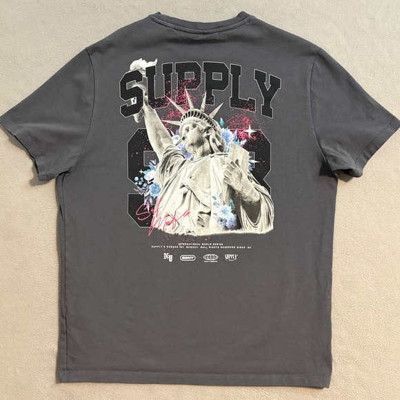 Supply & Demand New York City Statue of Liberty Graphic T-Shirt Mens Large - Picture 1 of 7